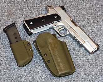 Kydex 1911 holster and magazine pouch