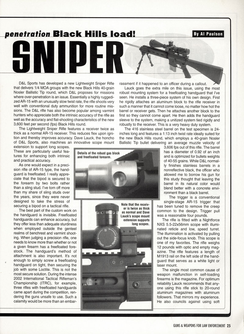 Guns and Weapons for Law Enforcement - November 2003