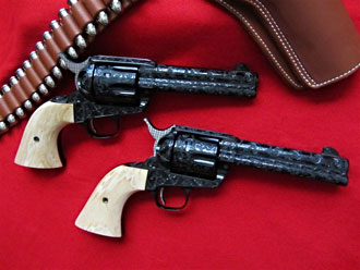 Sixguns from John Waynes movie The Shootist