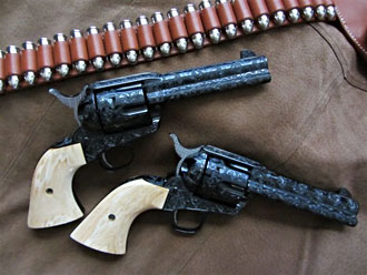 Sixguns from John Waynes movie The Shootist