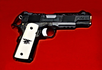 US Navy 1911 with ivory grips