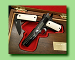 1911 and knife with ivory grips
