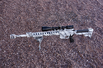 AR15 with snow camo