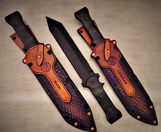 D&L Sports™ custom made knives for Sylvester Stallone and Arnold Schwarzenegger