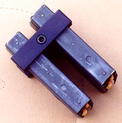 AR-15 Dual Magazine Clamp with clips