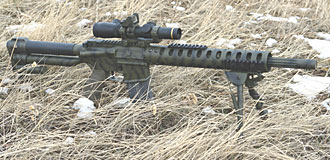 AR-15 with mini red dot sights