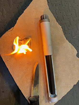 D&L Sports professional grade ferro rod fire starter